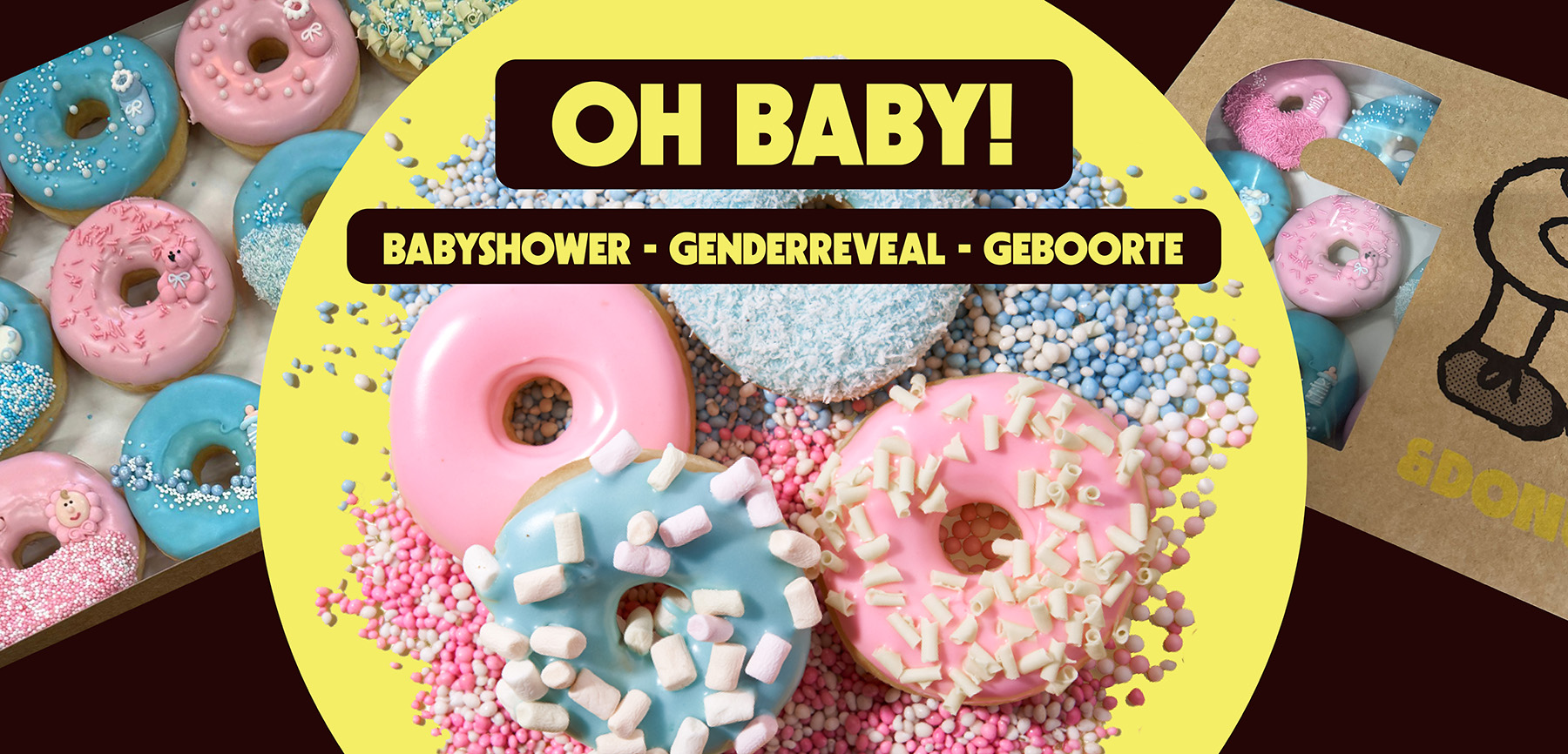 Gender reveal donuts